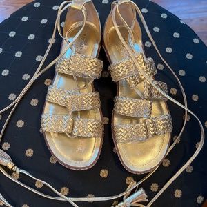 Gold Michael kors sandals